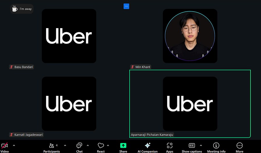 Evaluation session with the Uber Technologies team